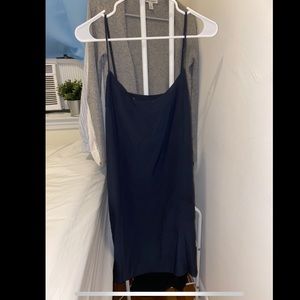 Silk, dark navy (black) slip dress by Rag and bone